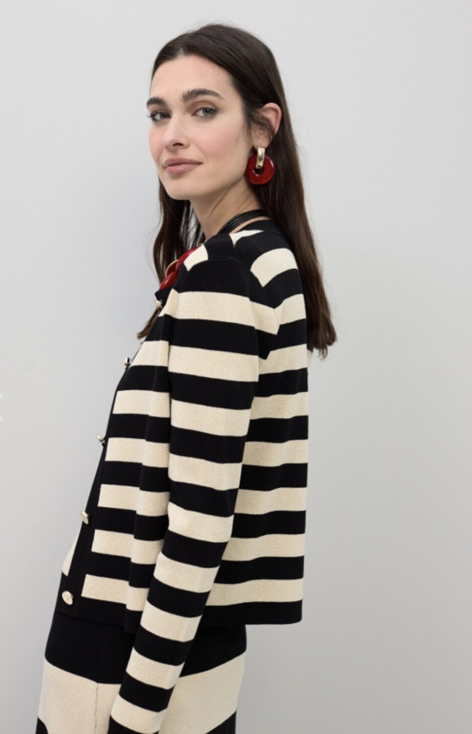 Cardigan Rayas Bicolor Lola Casademunt By Lola - Imagen 4