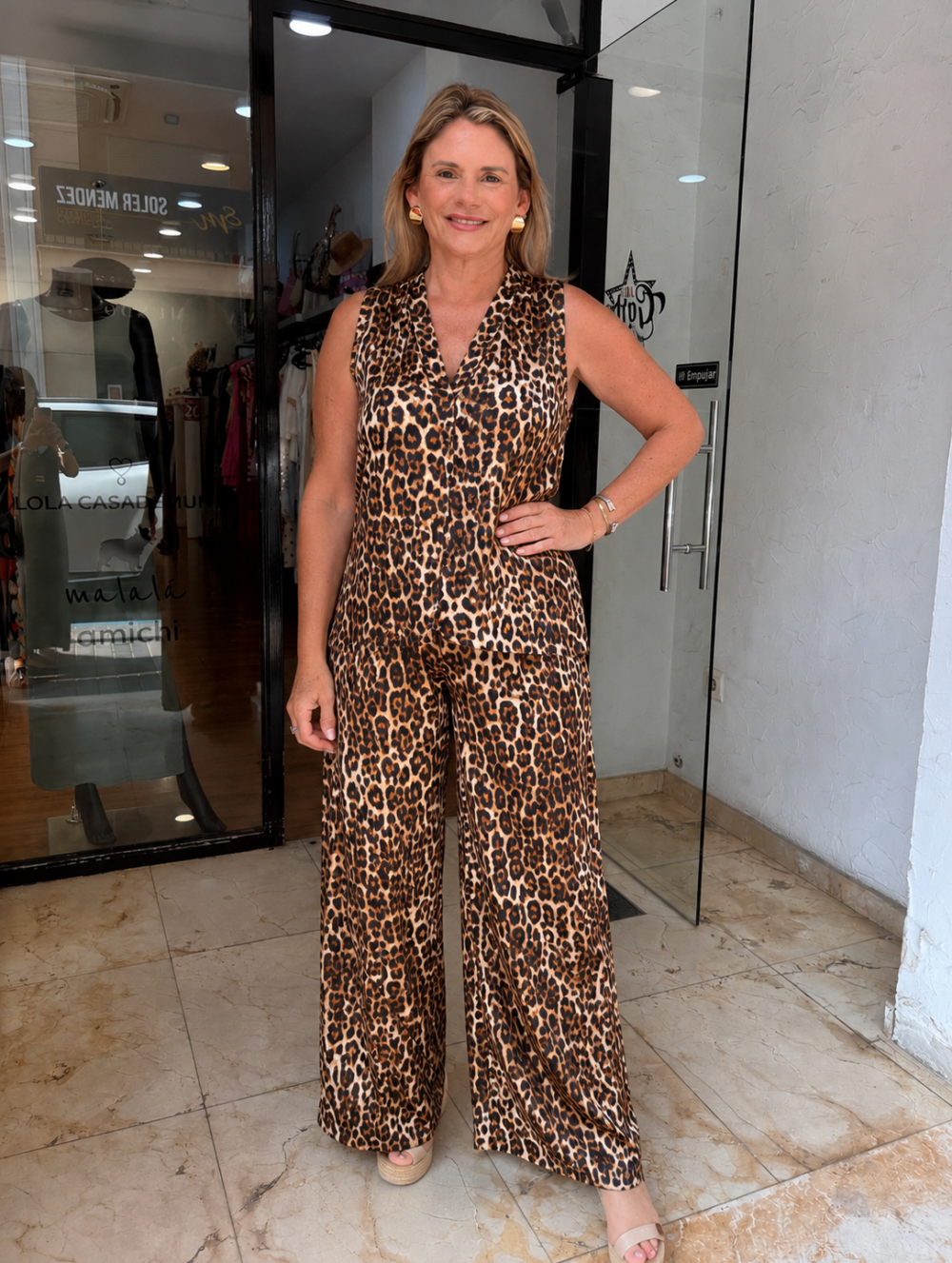 Conjunto Ánimal Print Licra Fría
