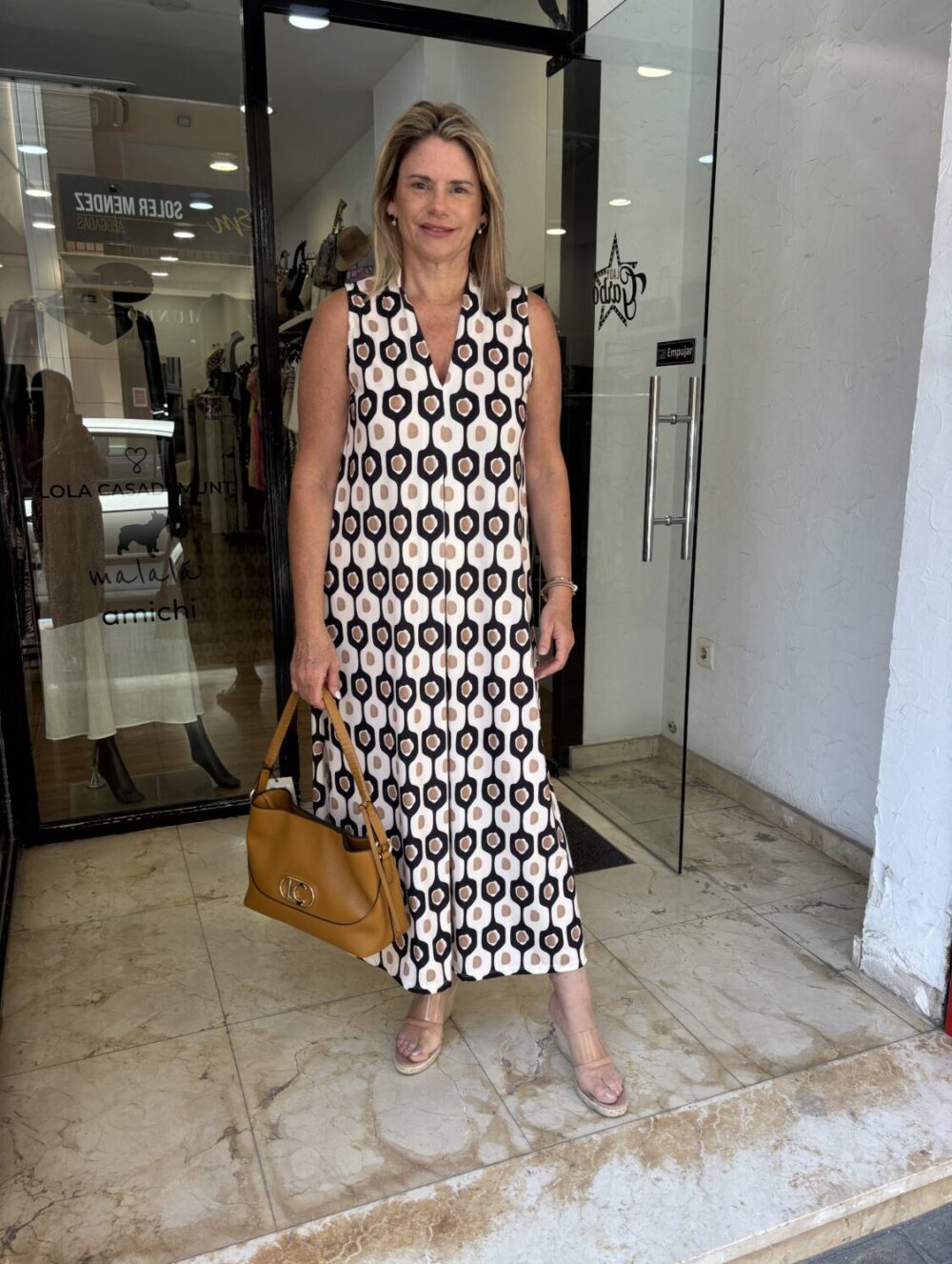 Vestido Geométrico Licra Fria