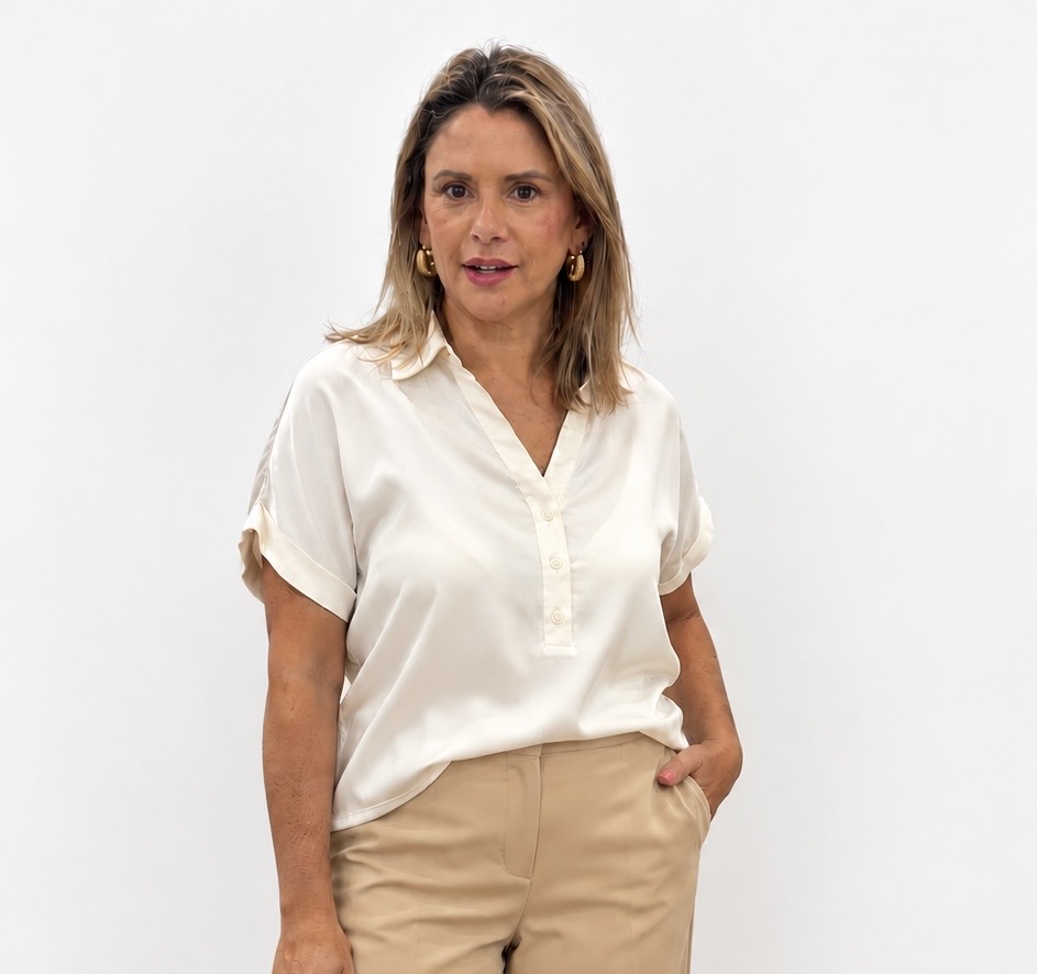 Blusa Satén Vila